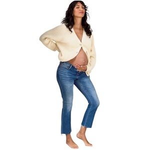 HATCH The Crop Maternity Jean in Indigo - Excellent Pre-Loved Condition, Size 27